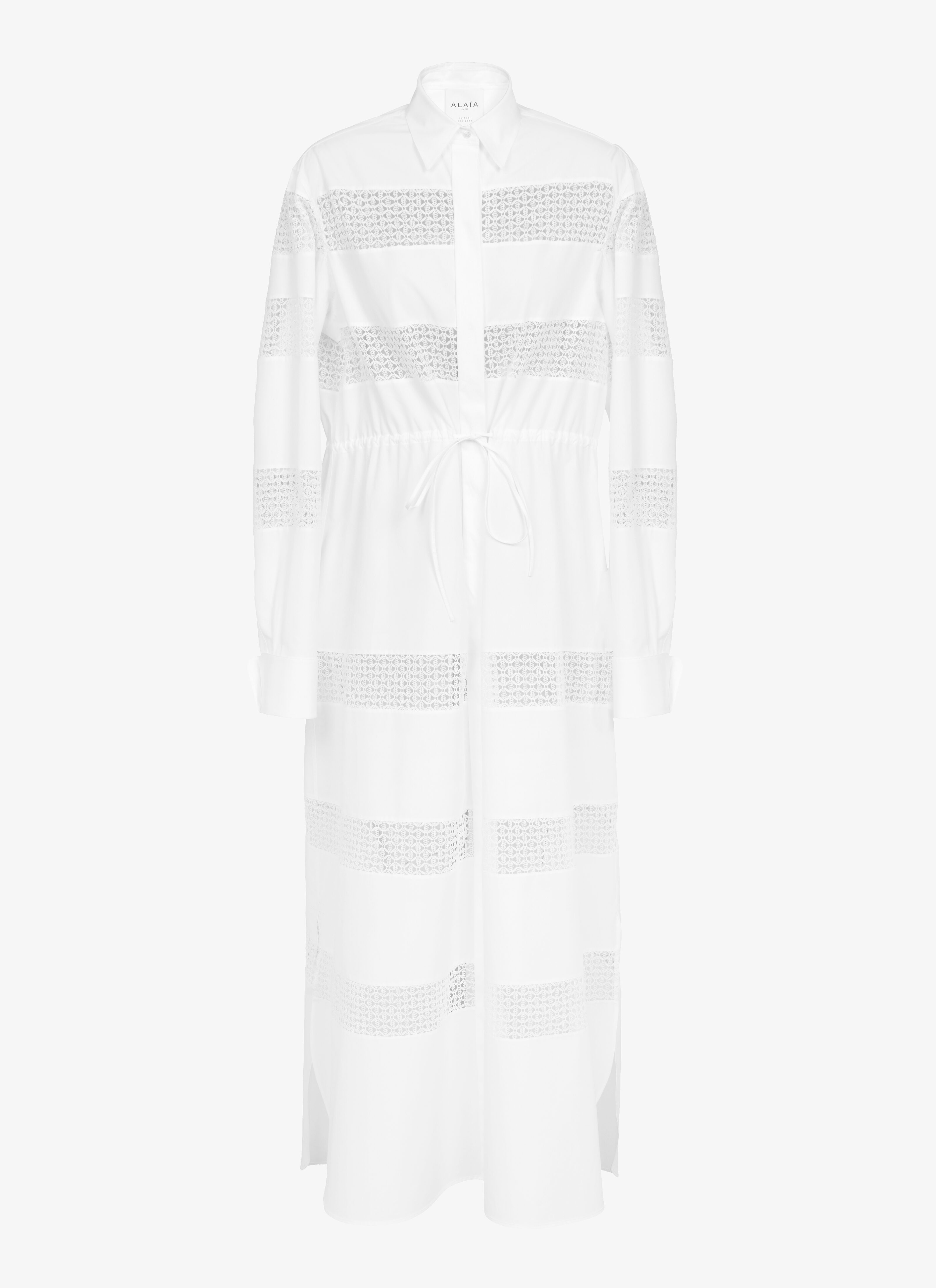 Edition 2015 The Lace Band Dress in Japanese poplin Edition 2015 The Lace Band Dress in Japanese poplin - maison-alaia.com